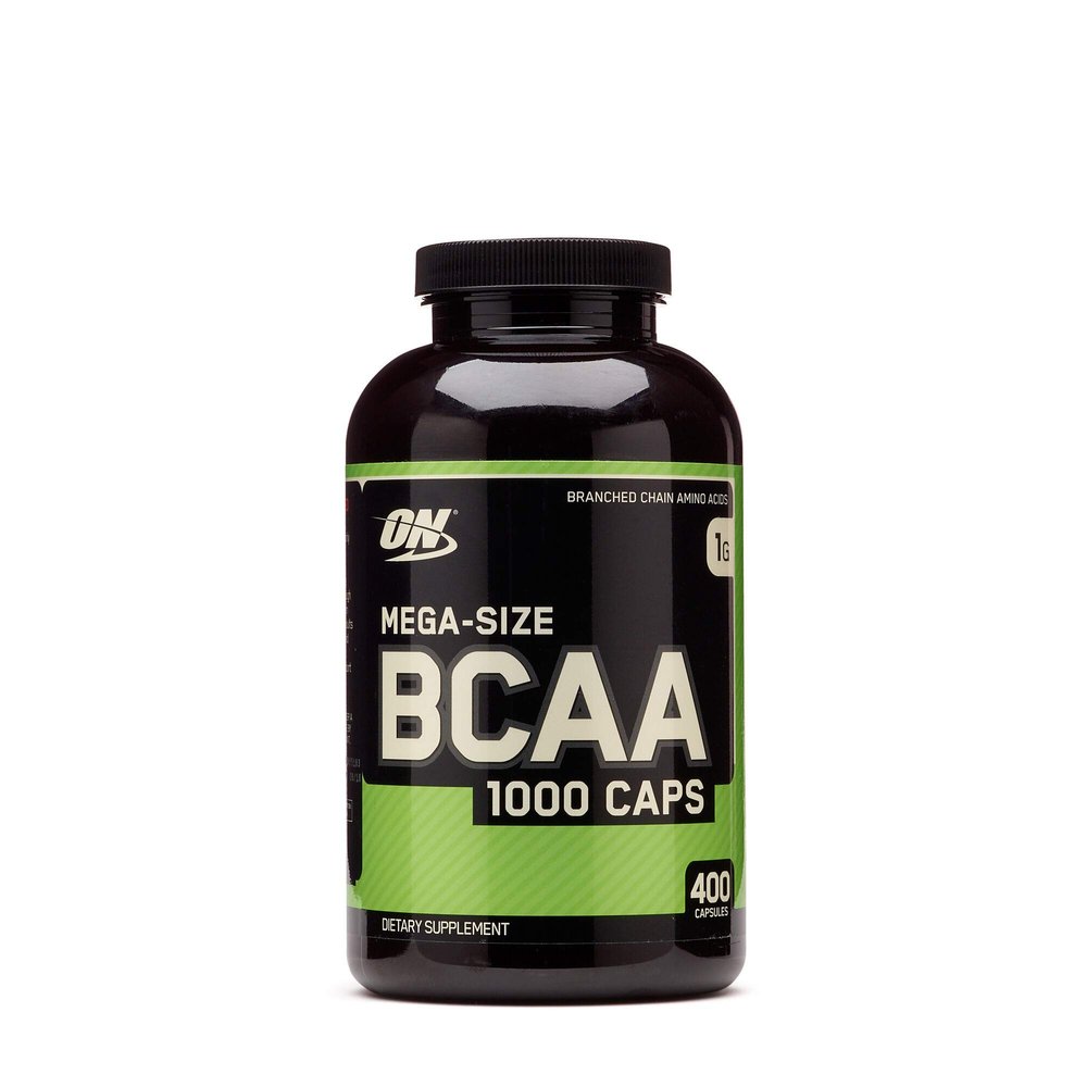 Optimum Nutrition Mega-Size BCAA 1000 Caps - 400 Capsules (200 Servings)