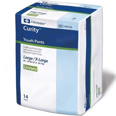 Curity SleepPants - Disposable Youth Briefs - Case of 56 - Model# 70074A