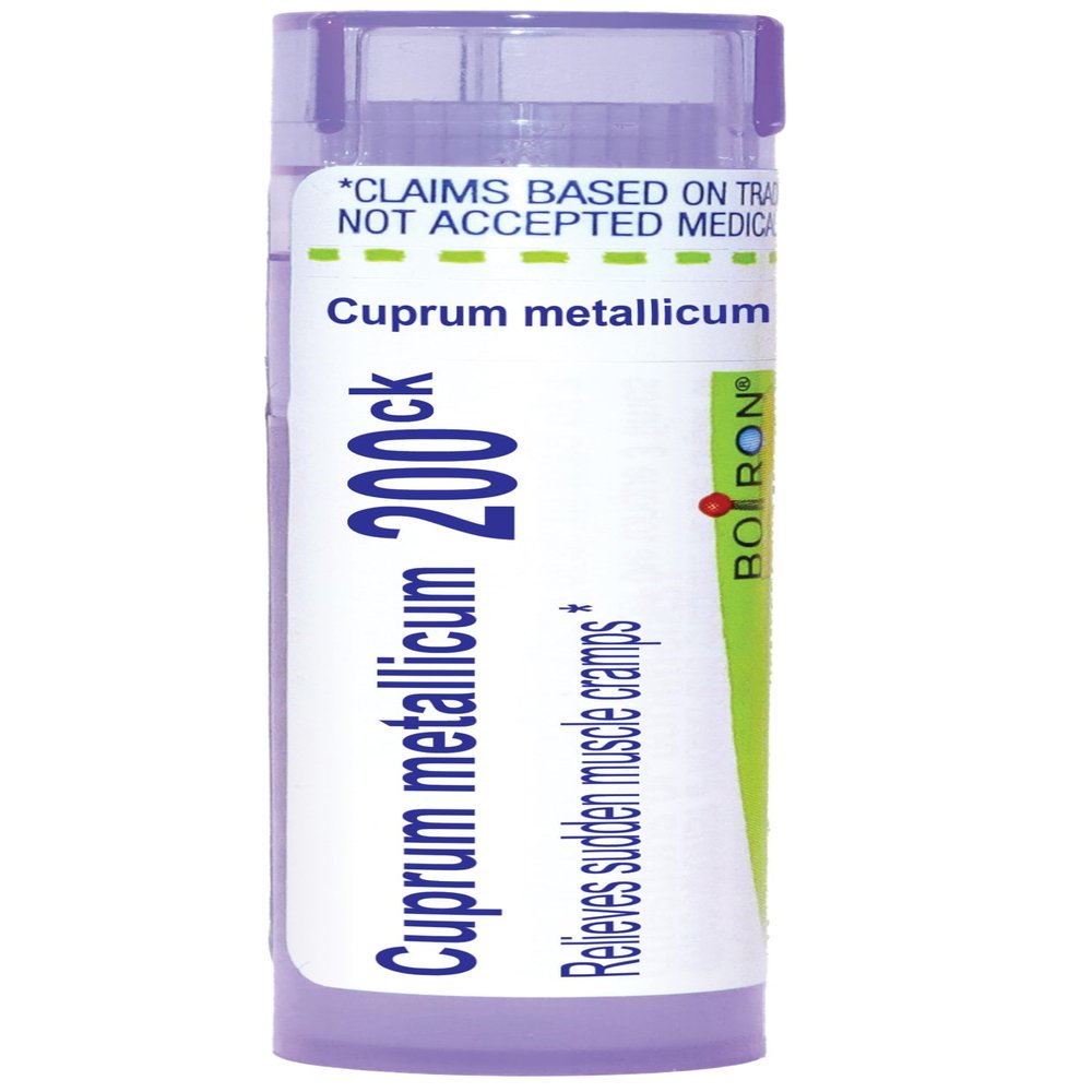 Boiron Cuprum Metallicum 200Ck Homeopathic Medicine for Leg & Muscle Cramps - 80 Pellets