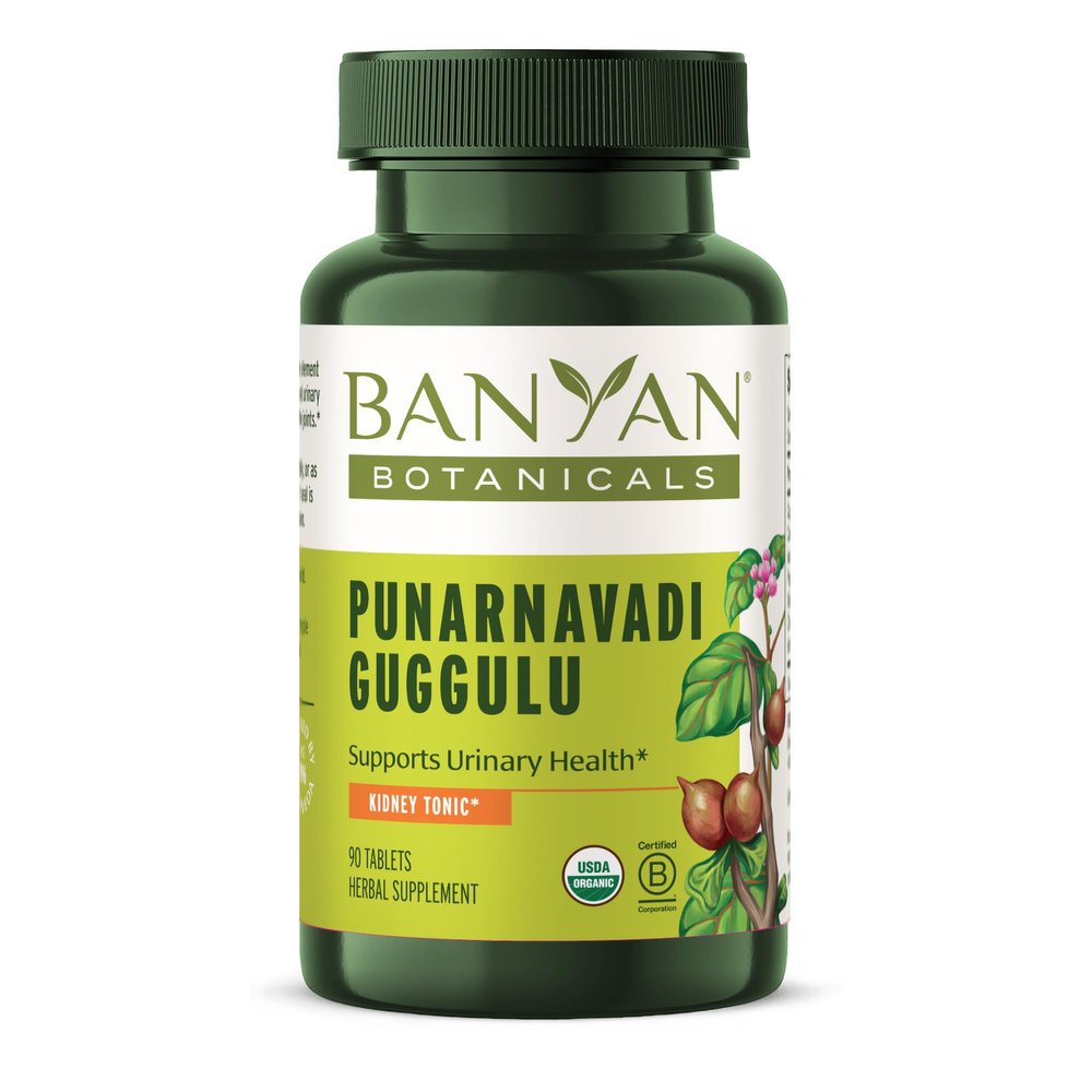 Banyan Botanicals Organic Punarnavadi Guggulu Tablets  Organic Joint Supplement  Supports Healthy Function of The Kidneys and Urinary System*  90 Tablets  Non-GMO Sustainably Sourced Vegan*