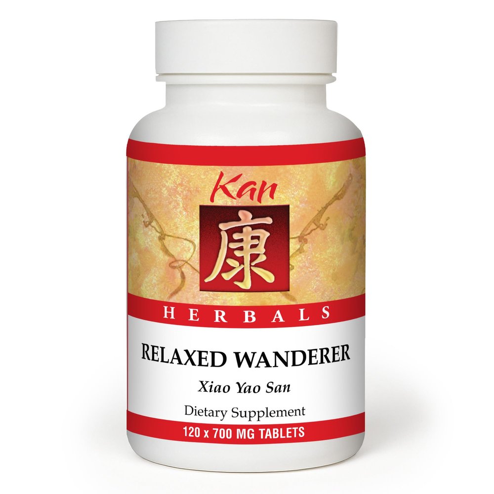Kan Herbs Company Relaxed Wanderer Traditional Chinese Herbal Formula to Support Mood, Digestion, and Menstrual Balance, Nourishes Blood, Eases Occasional Tension and Fatigue, 120 Tablets