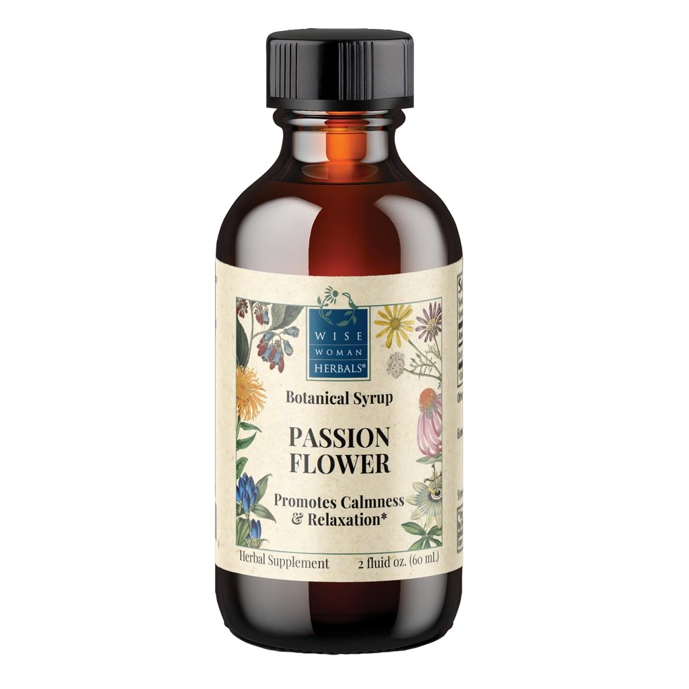 Wise Woman Herbals Passionflower Syrup: Sleep & Relaxation Support, 2oz