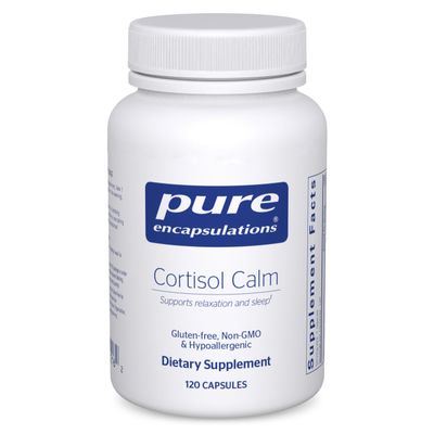 Pure Encapsulations Cortisol Calm - Supports Cortisol Health & Relaxation - Contains Ashwagandha & L-Theanine - Restful Sleep - 120 Capsules