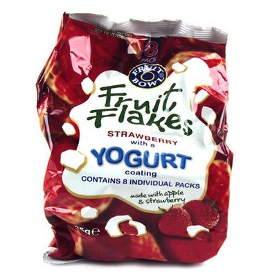 Fruit Bowl Yoghurt Flakes Strawberry 8 Pack 160g