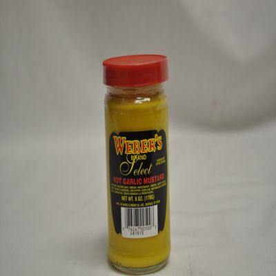 Buffalo's Own Weber's Brand Select Hot Garlic Mustard 6oz.