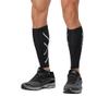 2XU Compression Calf Guards, Black/Black, Small view 1