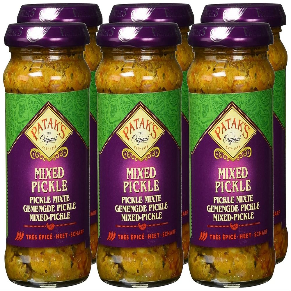 6 Pack Pataks Mixed Pickle 283g
