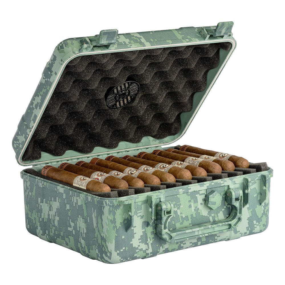 Cigar Caddy Camo Travel Humidor,Camouflage,HUM-CC40-FC