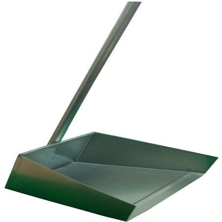 DAB 34" (86.4 cm) Long Handled Dust Pan | Ergonomic Height | Lightweight Tin Construction | Efficient Flat Front Plate | Ideal for Home & Industrial Use