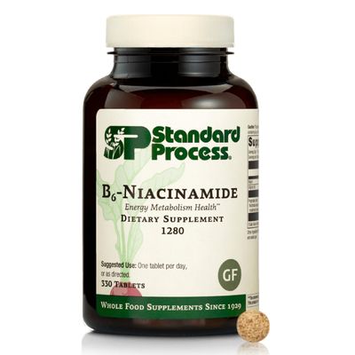Standard Process B6-Niacinamide Energy Metabolism Health Dietary Support - Gluten-Free, Non-Dairy & Non-Soy - Cardiovascular Support - 330 Tablets