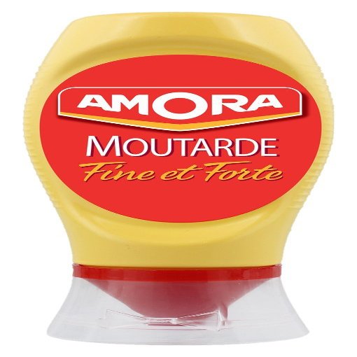 French Strong Amora Dijon Mustard Moutarde de Dijon Fine et Forte Flacon Souple 265 gr