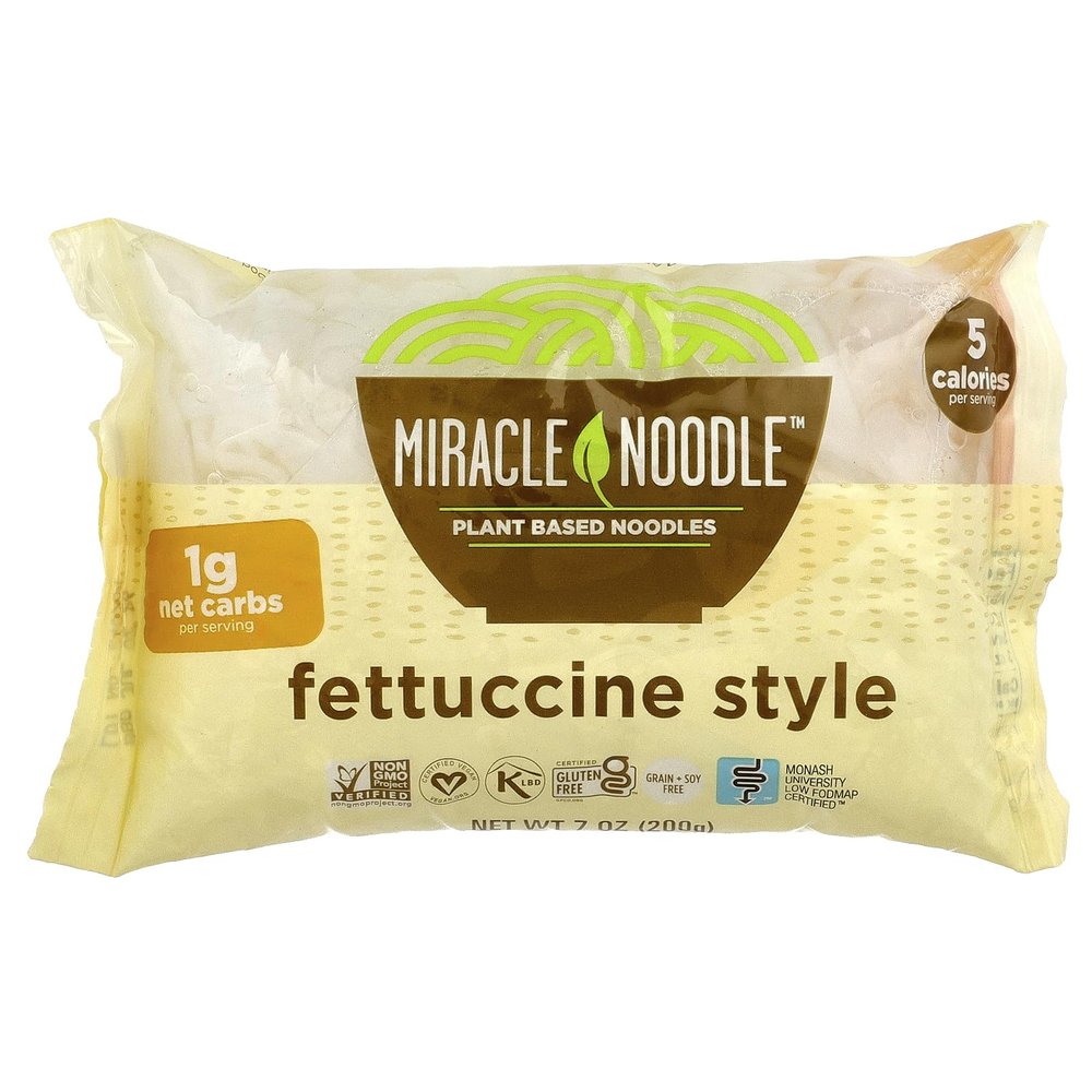 Miracle Noodle, Fettuccini Shiratake, 7 Ounce