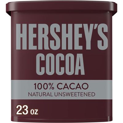 HERSHEY'S Natural Unsweetened Cocoa Powder Can, 23 oz