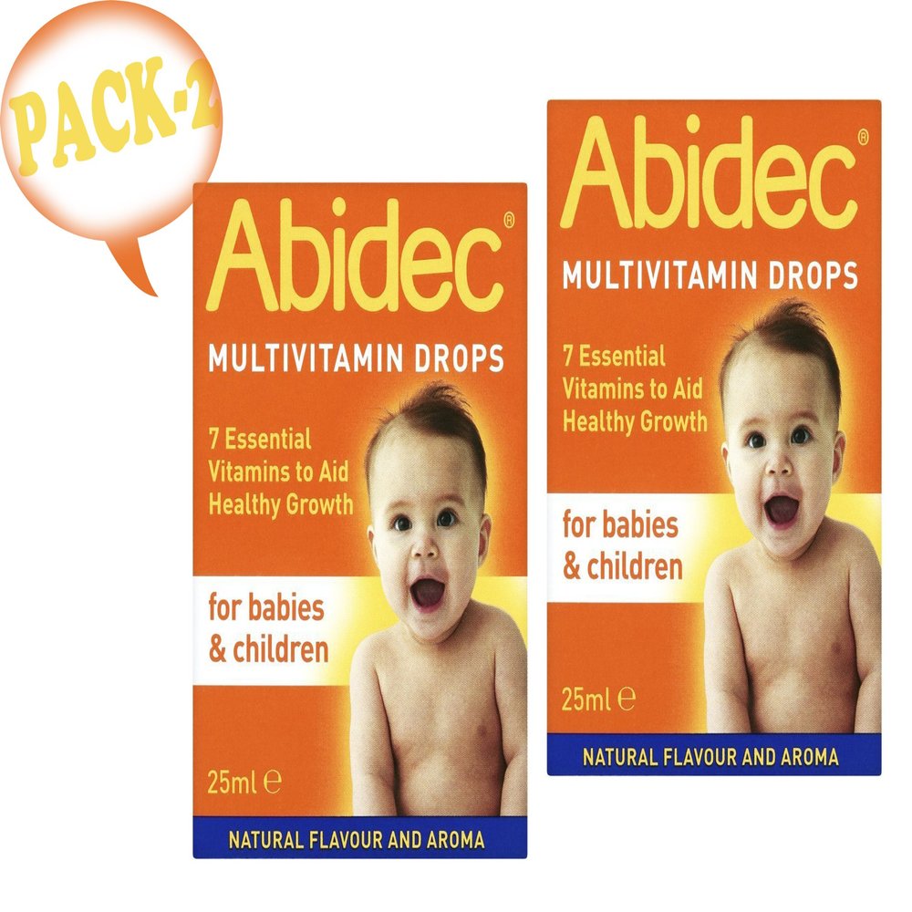 Abidec Multivitamin Drops for Babies & Children 25ml - 2 (Twin) Pack