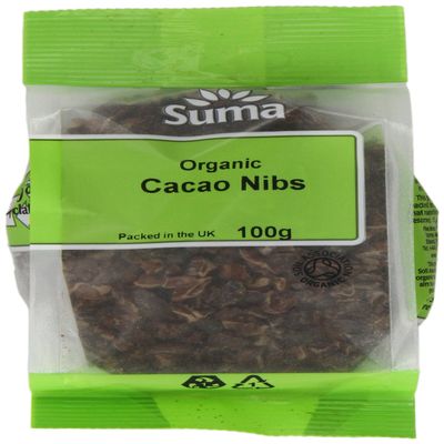 Suma Organic Cacao Nibs 100 g (Pack of 6)