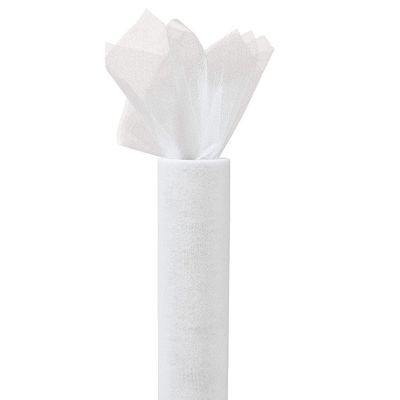 White Tulle (12" X 25 Yard) - Party Decor - 1 Piece