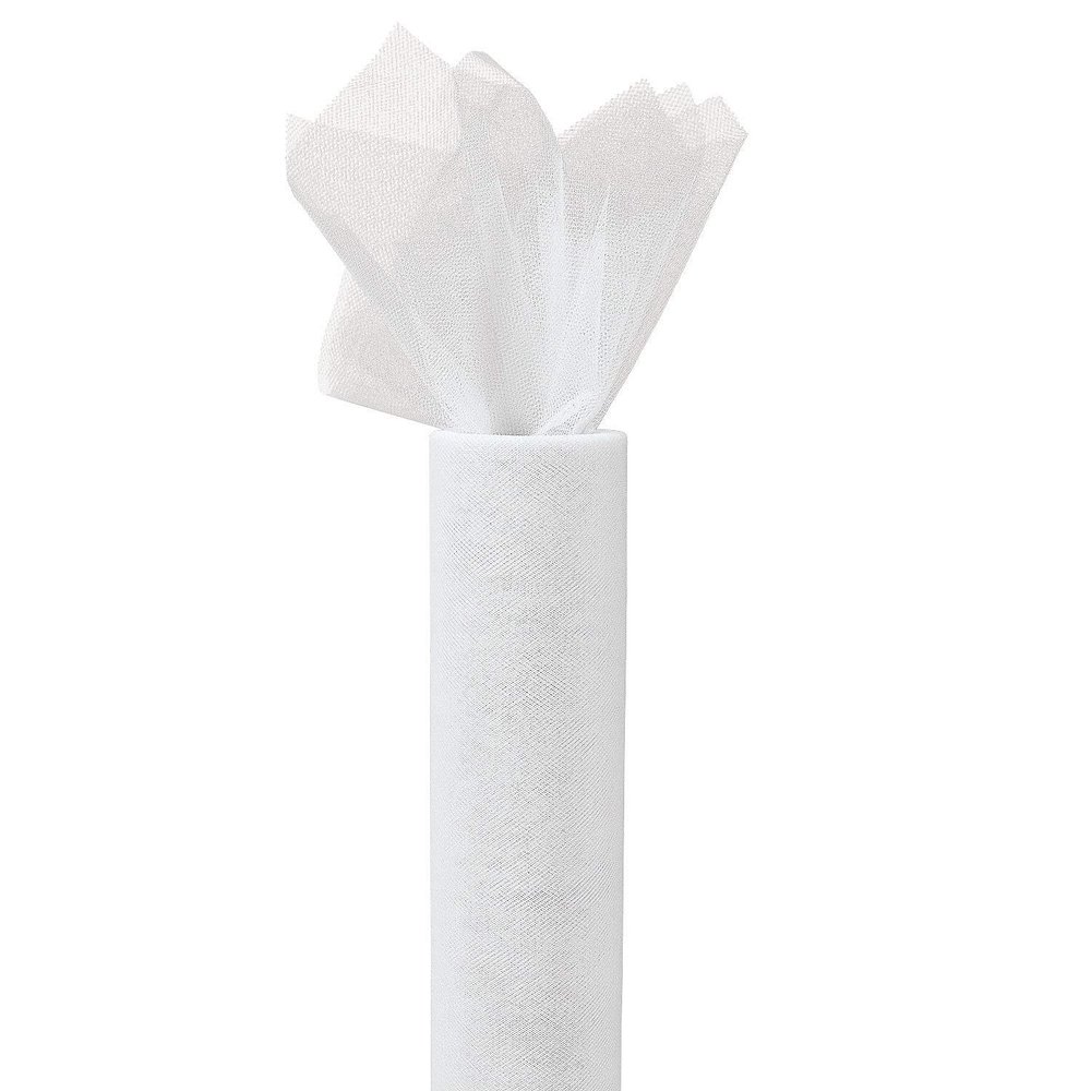 White Tulle (12" X 25 Yard) - Party Decor - 1 Piece
