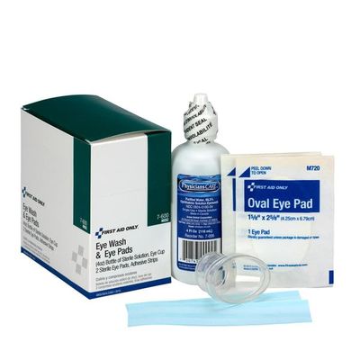 Pac-Kit 7-600 4-OZ. EYE FLUSH PADS STRIPS & STERILE E