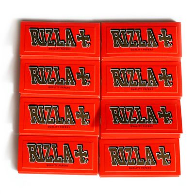 8 booklets Rizla Red Regular papers 70mm