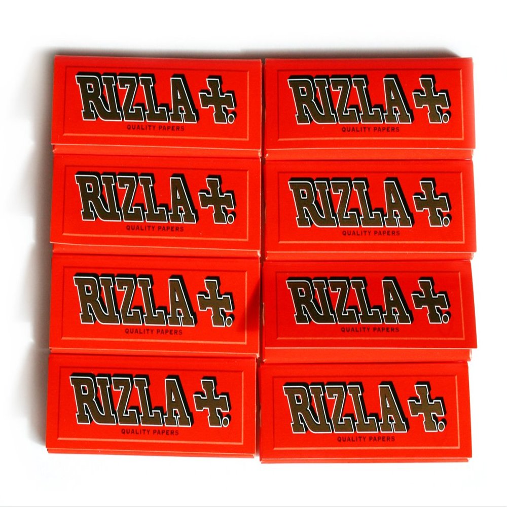 8 booklets Rizla Red Regular papers 70mm