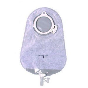 2 PC UROSTOMY POUCH, STD. TRANS, 1/2" - 2"
