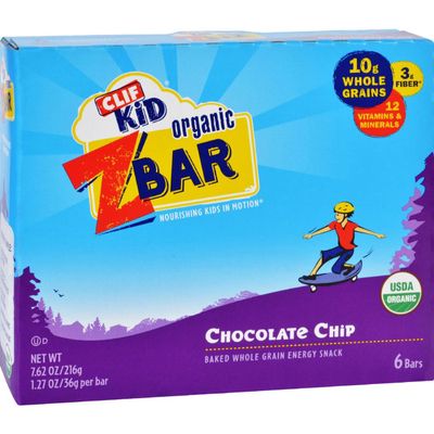Clif Kid Chocolate Zbar Chip 6Pk, 7.62 oz