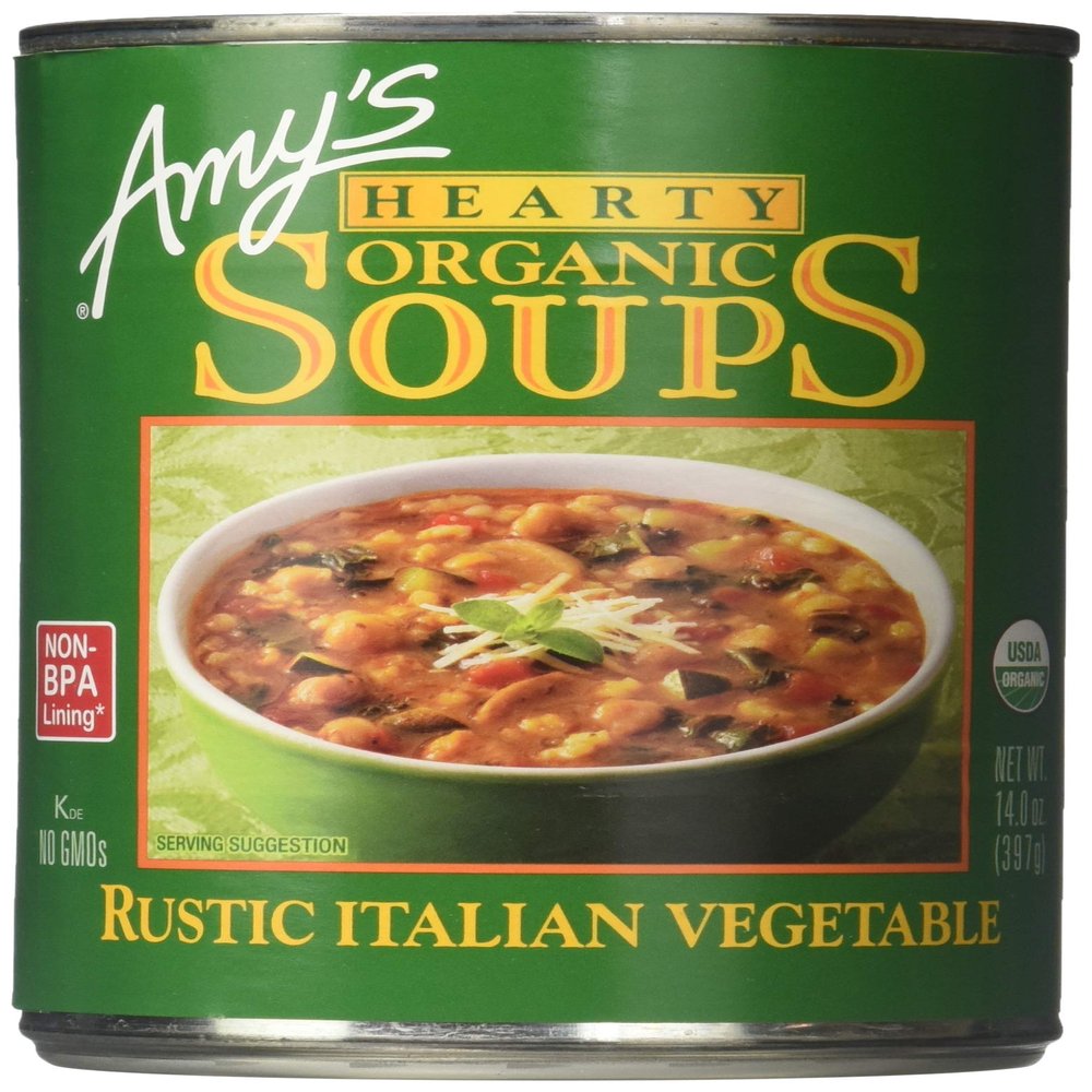 Amy's Kitchen Hearty Rustic Italian Vegetable Soup, 14.0-Ounce Cans (Pack of 12) (Value Bulk Multi-pack)