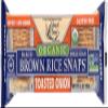 Edward and Sons Brown Rice Snaps - Toasted Onion - Case of 12 - 3.5 oz. view 1
