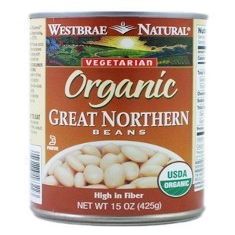 Westbrae Natural Vegetarian Organic Great Northern Beans, 15 Ounce Cans (Pack of 12) ( Value Bulk Multi-pack)