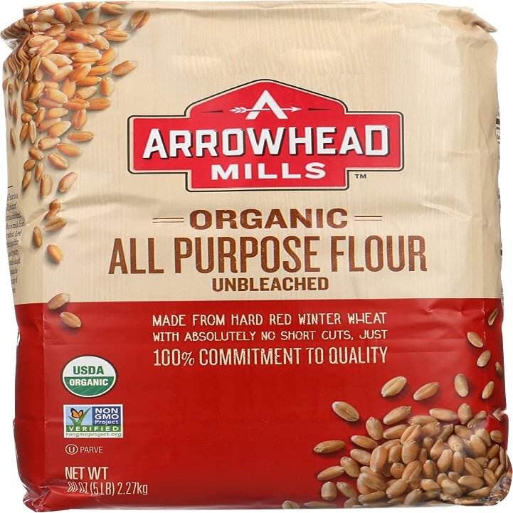 Arrowhead Mills Flour White Enriched Unbleached, 5-pounds (Pack of8) ( Value40