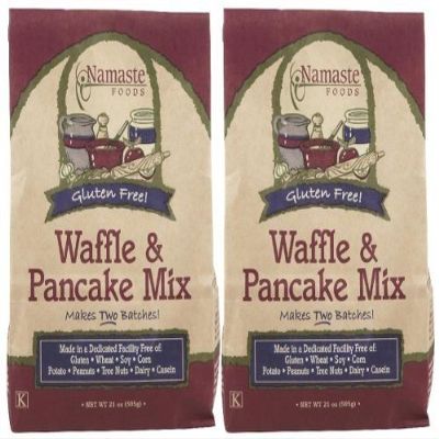 Namaste Foods, Gluten Free Waffle & Pancake Mix, 21-Ounce Bags (Pack of 6) ( Value Bulk Multi-pack)
