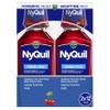 Vicks NyQuil, Nighttime Relief of Cough, Cold & Flu Relief, Sore Throat, Fever, & Congestion Relief, Cherry Flavor, Twin Pack, 12 FL OZ view 1
