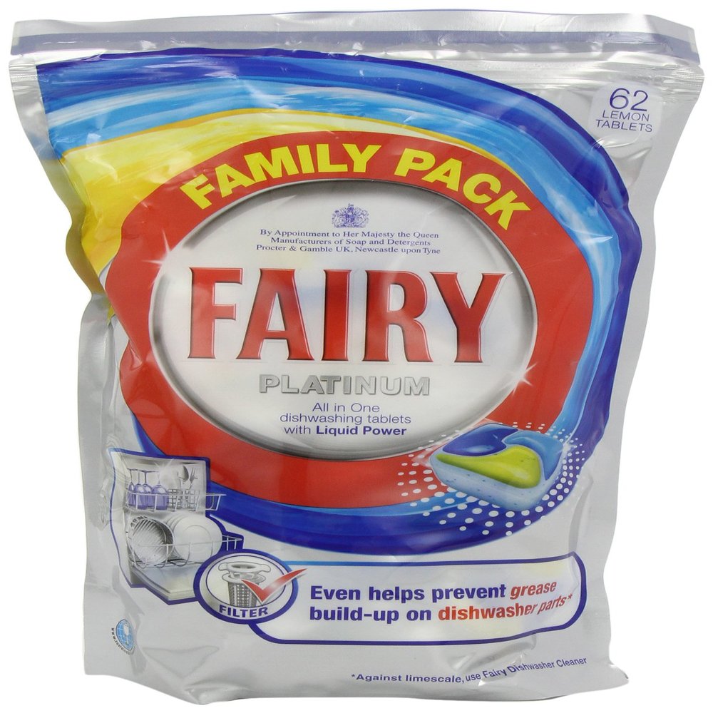 Fairy Platinum Lemon Dishwasher Tablets 55 Washes