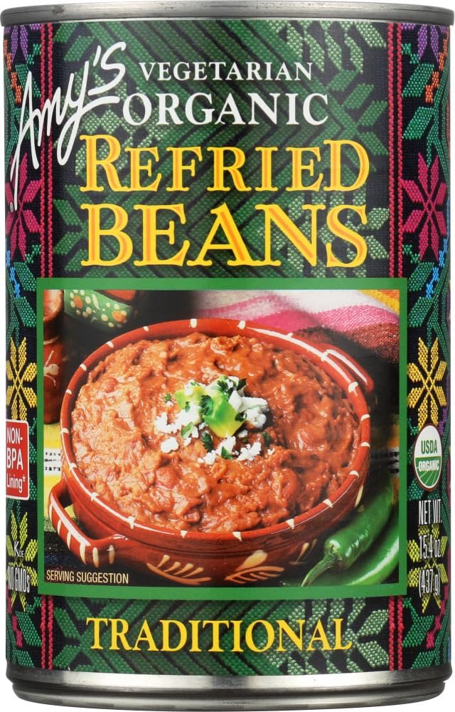 Amy's Organic Refried Beans, 15.4-Ounce Cans ( Value Bulk Multi-pack)(PACK OF 24)