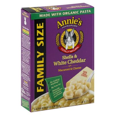 Annie's Homegrown Shells & White Cheddar Macaroni & Cheese 6-Ounce (Pack of 24)