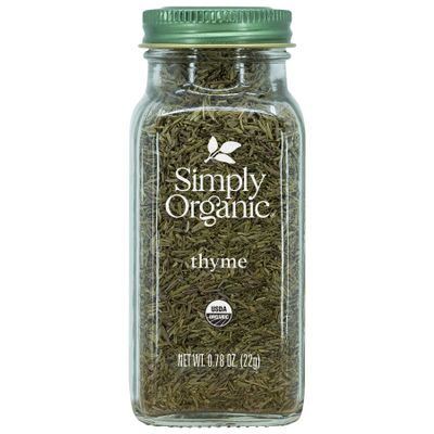 Simply Organic Whole Thyme Leaf, Certified Organic | 0.78 oz | Pack of 2 | Thymus vulgaris L.
