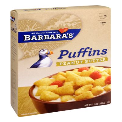 Barbara'S Bakery Peanut Butter Puffins 11 OZ (Pack of 24)