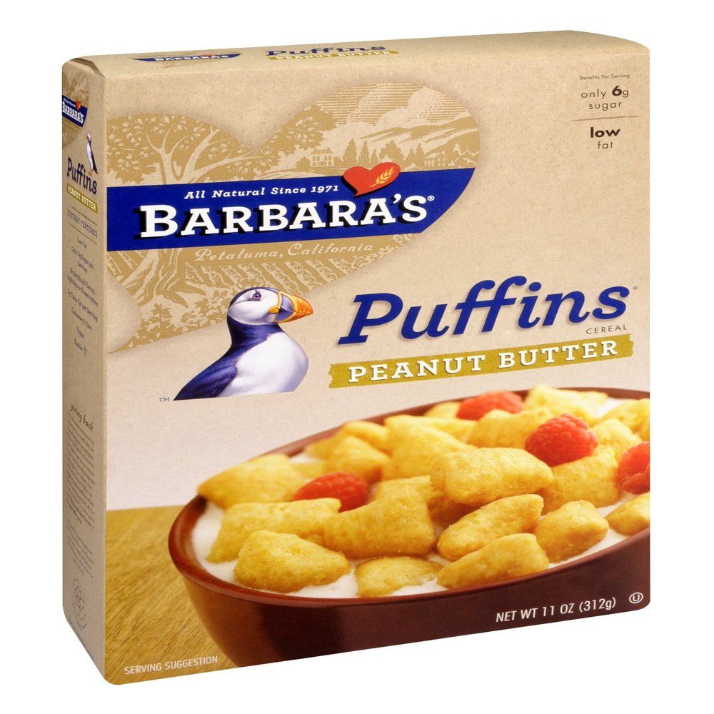 Barbara'S Bakery Peanut Butter Puffins 11 OZ (Pack of 24)