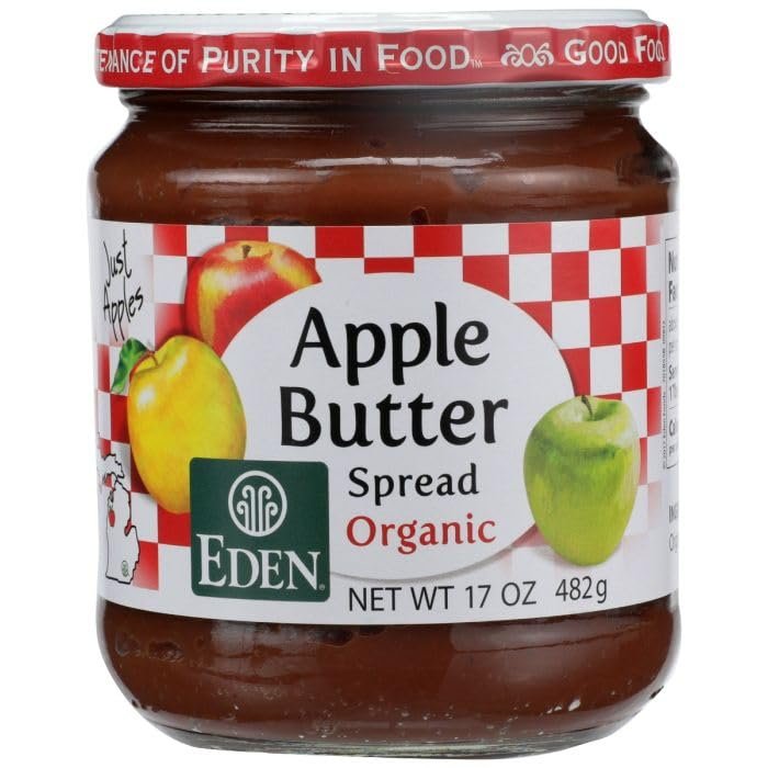 EDEN FOODS FRUIT BTTR APPLE ORG, 17 OZ, PK- 12