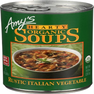 Amy's Kitchen Hearty Rustic Italian Vegetable Soup, 14.0-Ounce Cans (Pack of 12) ( Value Bulk Multi-pack)