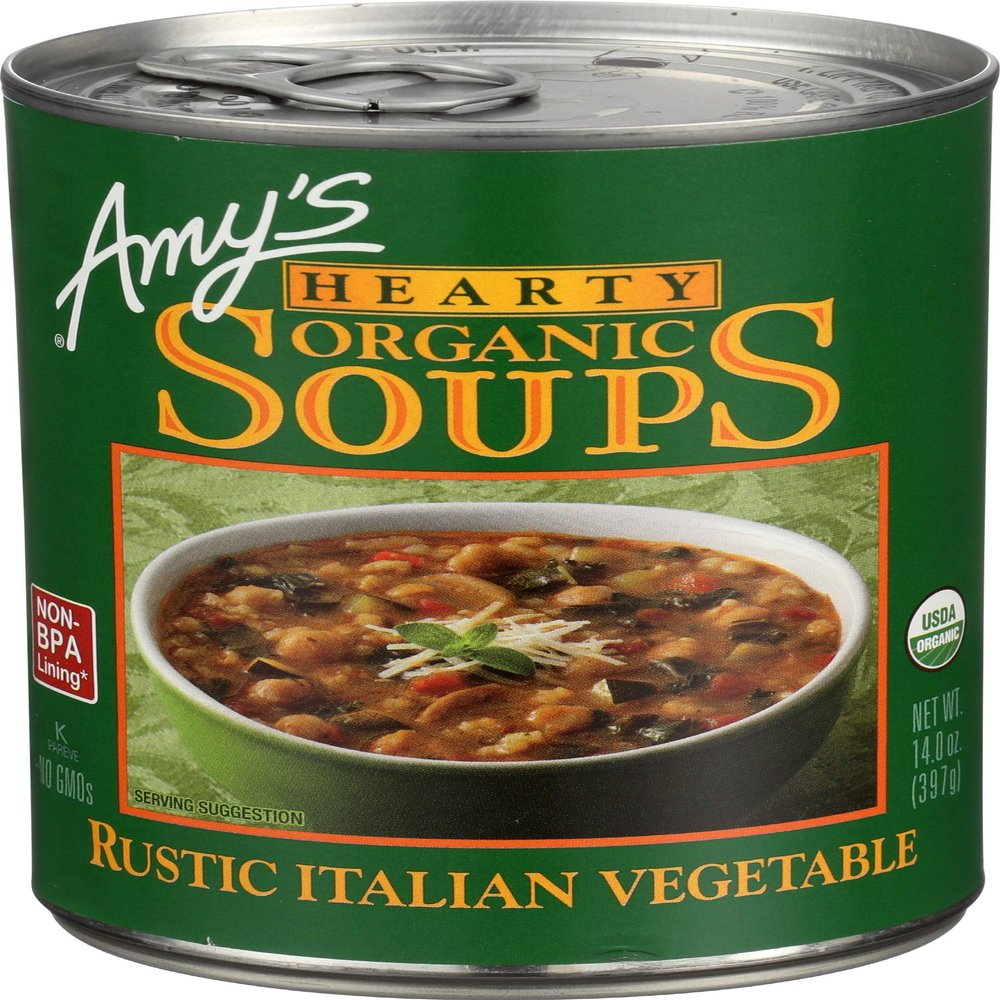 Amy's Kitchen Hearty Rustic Italian Vegetable Soup, 14.0-Ounce Cans (Pack of 12) ( Value Bulk Multi-pack)