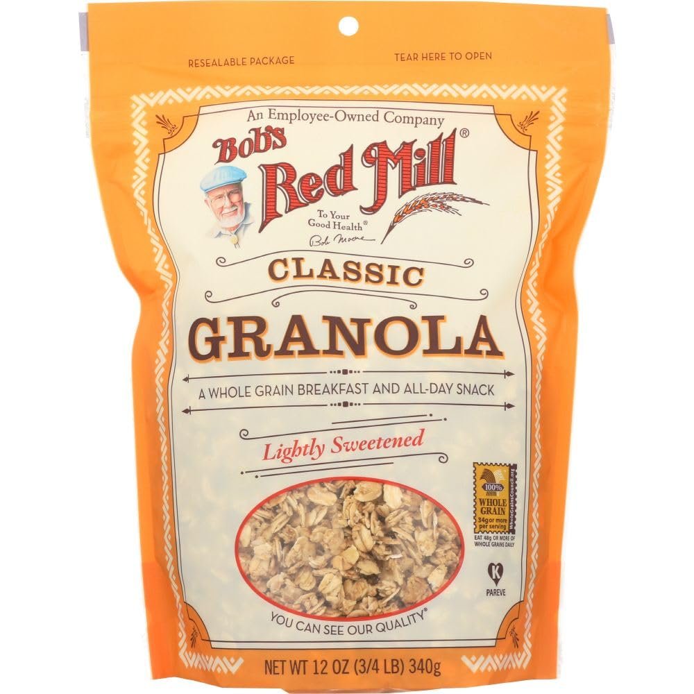 Bob's Red Mill All Natural Whole Grain Granola, 12 oz (Pack of 4)