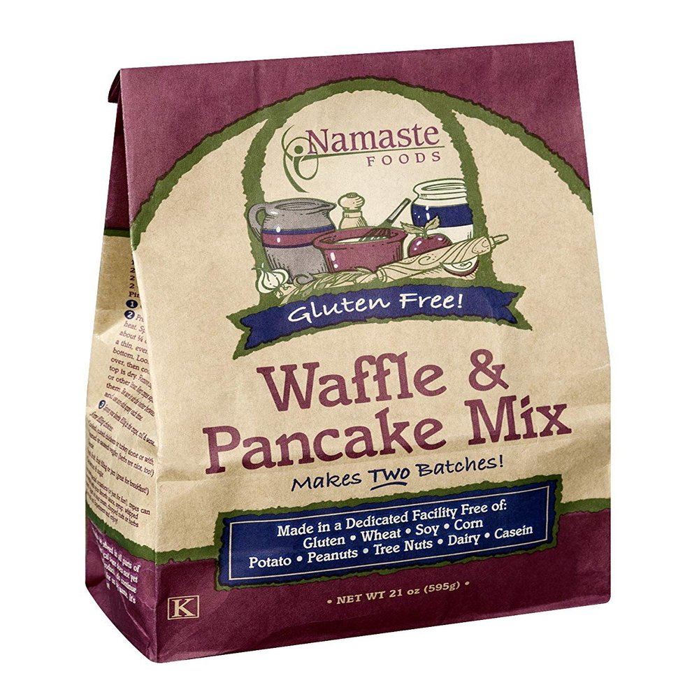 Namaste Foods Gluten Free Waffle & Pancake Mix 21 OZ (Pack of 18)18