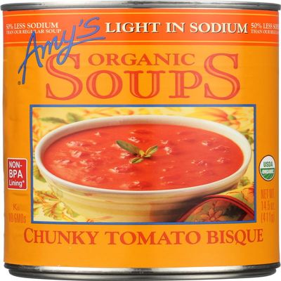 AMYS SOUP TMO BSQ CHNCKY GF LS, 14.5 OZ, PK- 12