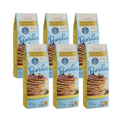 Pamela's Products Ultimate Baking & Pancake Mix, 24-Ounce Packages (Pack of 6) (Value Bulk Multi-pack)