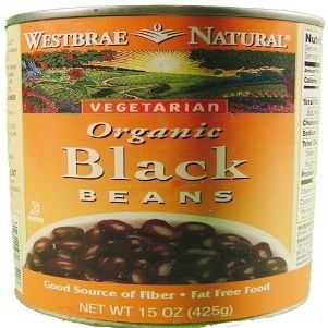 WESTBRAE BEAN BLACK FF ORG, 15 OZ, PK- 12