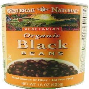 WESTBRAE BEAN BLACK FF ORG, 15 OZ, PK- 12
