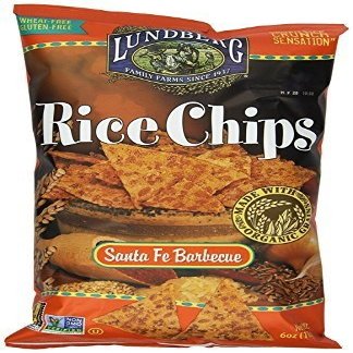 Lundberg Rice Chips Made with Organic Grains, Santa Fe Barbeque, 6-Ounce Bags (Pack of 12) ( Value Bulk Multi-pack)