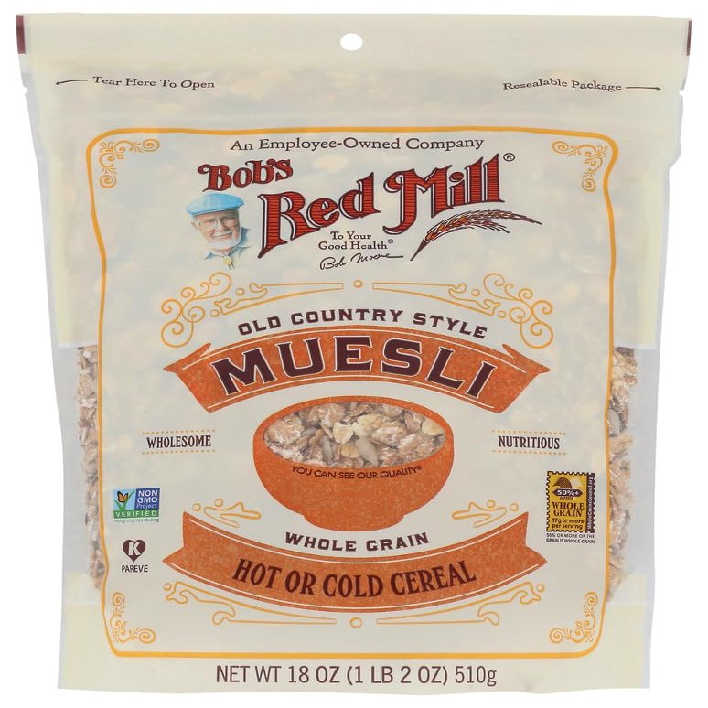Bob's Red Mill Cereal Muesli, 4 - 18-Ounce Bags ( Value Bulk Multi-pack)