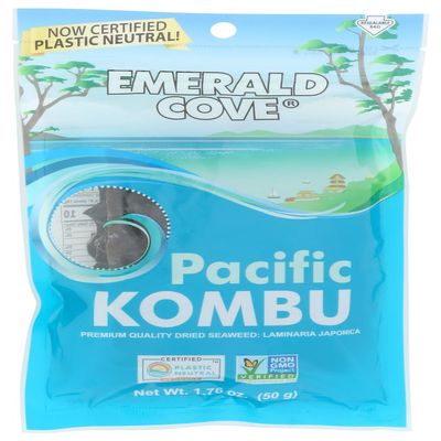 Emerald Cove Silver Grade Pacific Kombu (Dried Seaweed), 1.76-Ounce Bags (Pack of 6) ( Value Bulk Multi-pack)